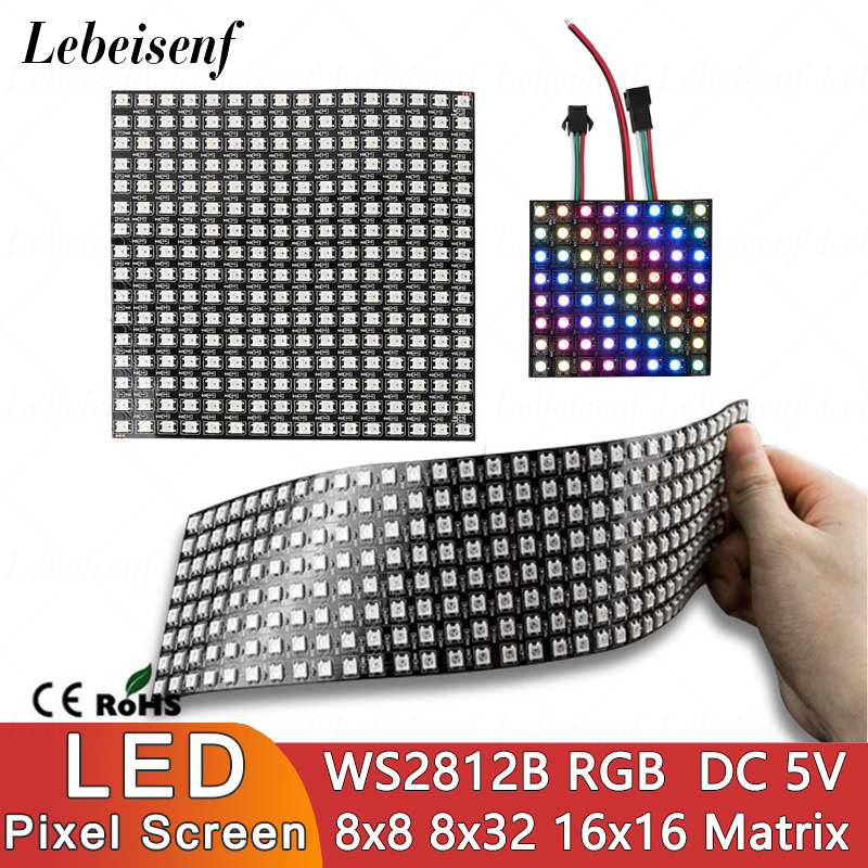 Rgb Led Matrix 8X8 - Layar Piksel Digital LED WS2812B SMD