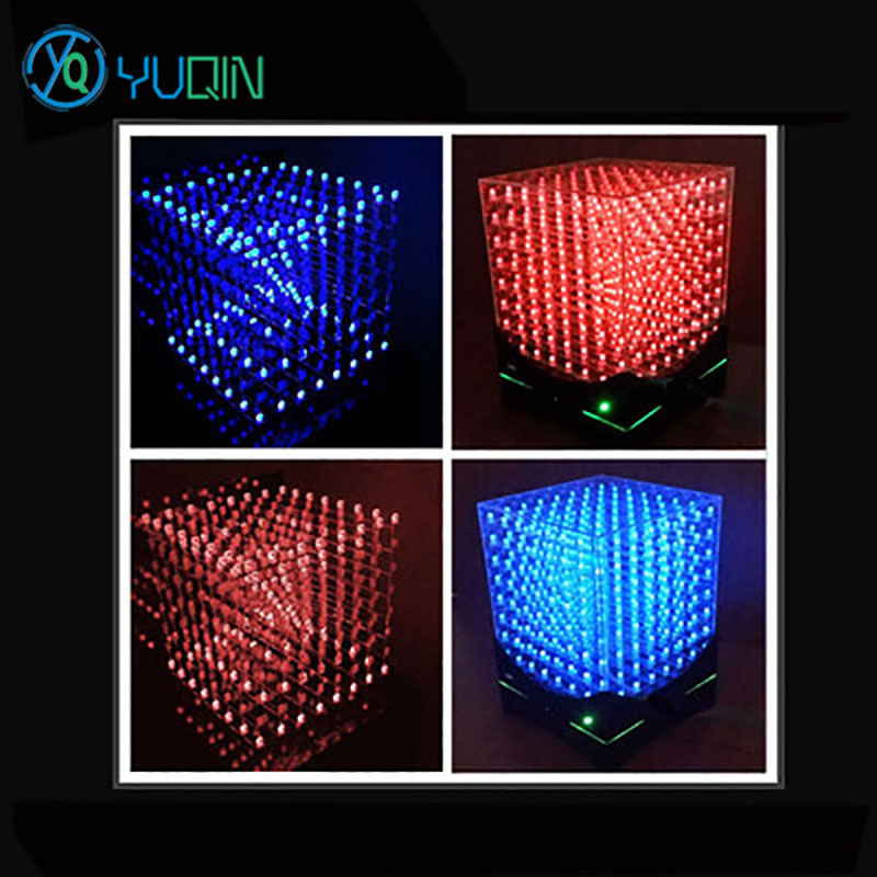 Rgb Led Matrix 8X8 - Kit Kubus LED 3D8 DIY 8X8X8