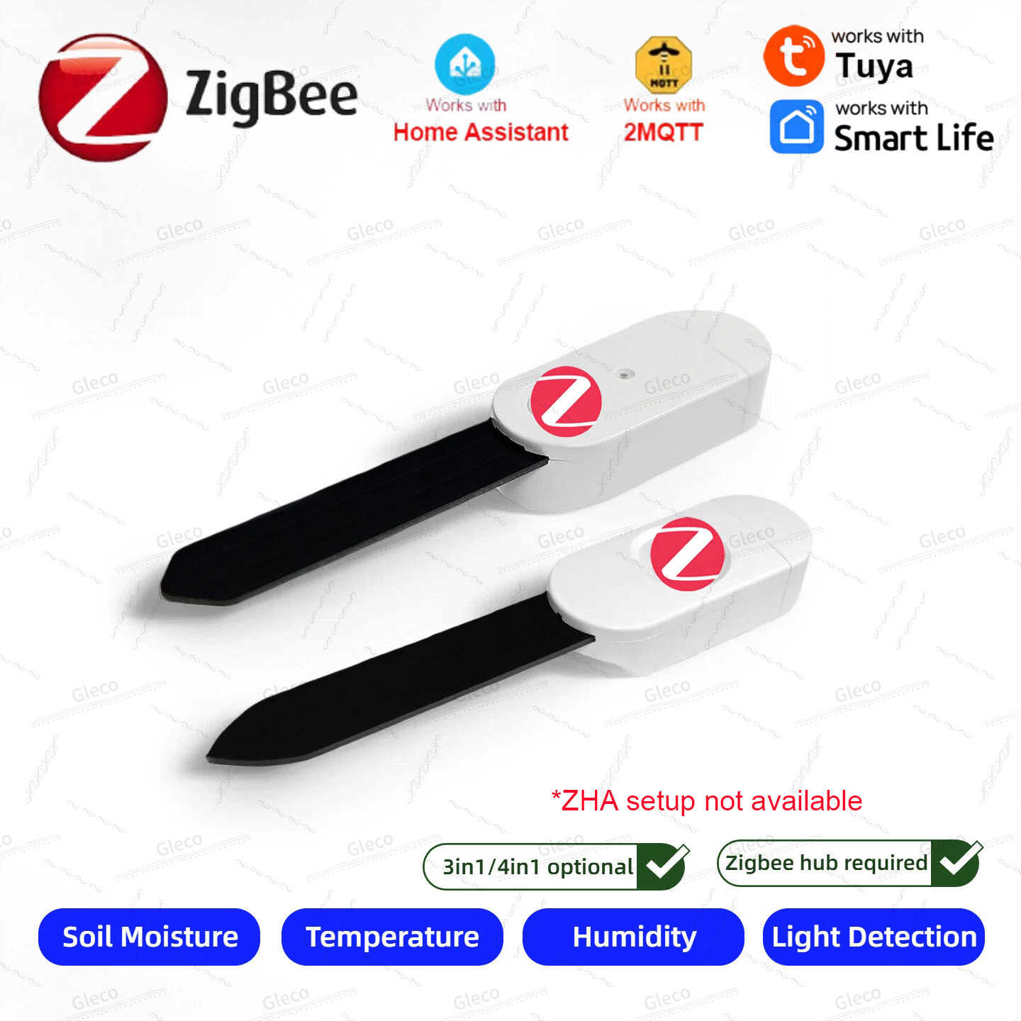 Home Automation Technology - Zigbee Sensor Kelembapan Tanah Meteran Suhu