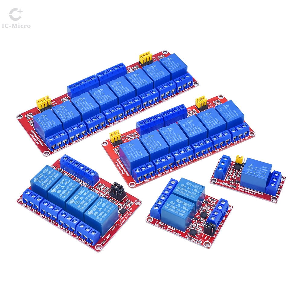 Modul Relay 1 2 6 4 8 Saluran  - Relay 8 Channel Board ulasan dan harga