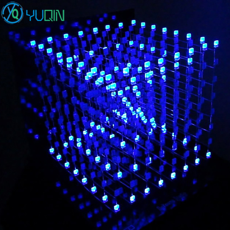 Kit Kubus LED 3D8 DIY 8X8X8 de - Rgb Led Matrix 8X8 ulasan dan harga