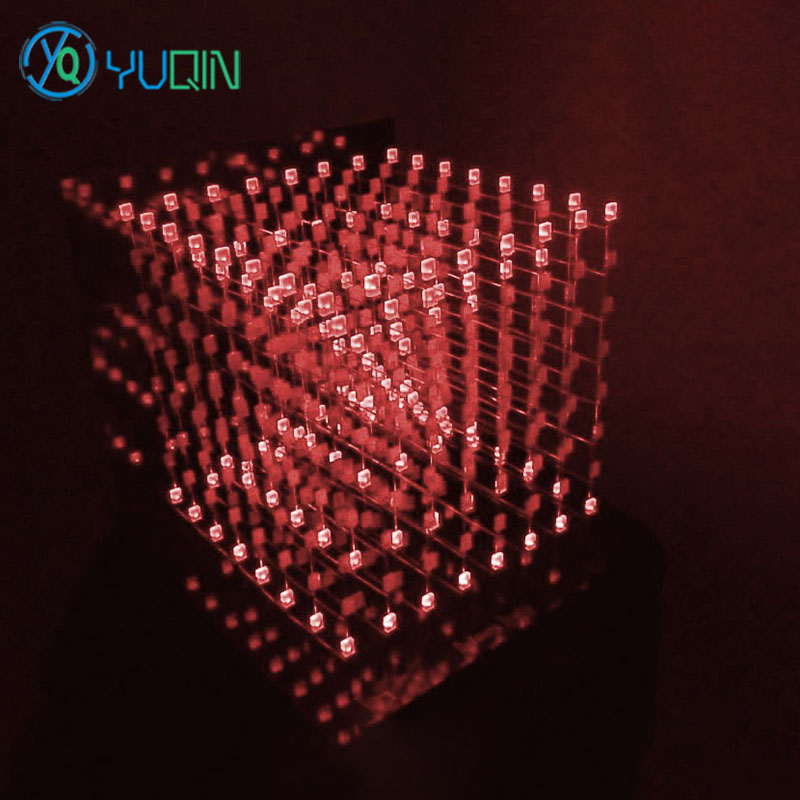 Kit Kubus LED 3D8 DIY 8X8X8 de - Rgb Led Matrix 8X8 ulasan dan harga