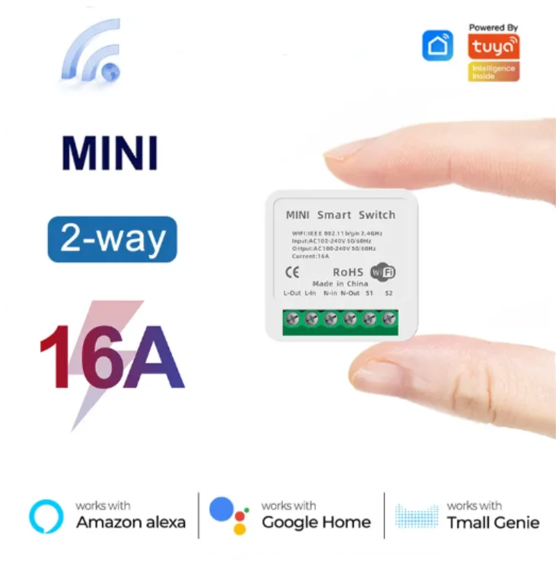 Tuya Mini 16A sakelar WiFi Sma - Home Automation Technology ulasan dan harga
