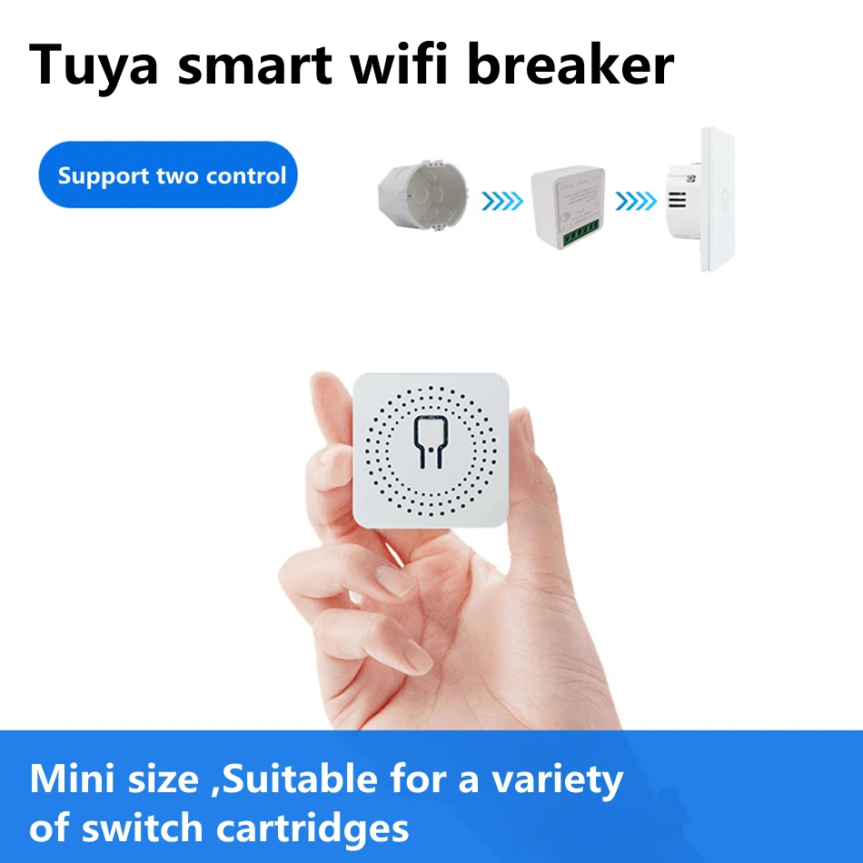 Kontrol 2 Arah Tuya Mini 16A W - Smart Home Automation Diy ulasan dan harga