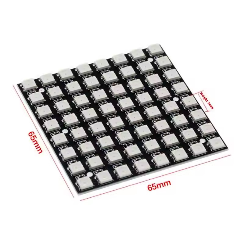 Modul Matriks LED WS2812 5050  - Rgb Led Matrix 8X8 ulasan dan harga