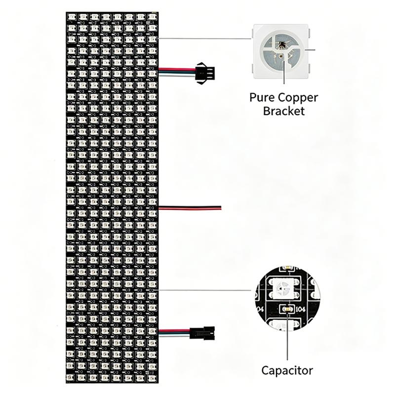 Modul Panel Matriks Piksel Pin - Rgb Led Matrix 8X8 ulasan dan harga