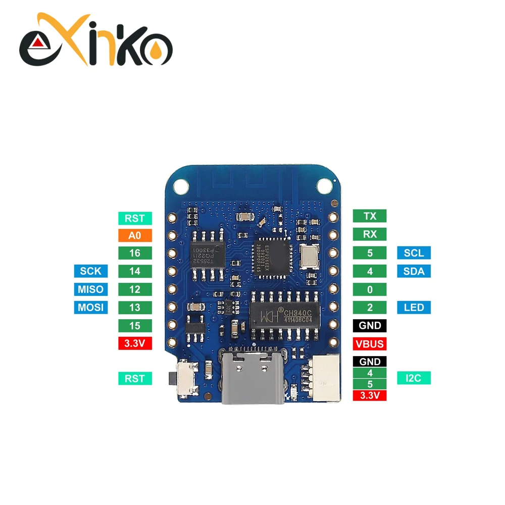 1/5/10 buah WeMos D1 Mini ESP8 - Esp8266 Nodemcu Board ulasan dan harga